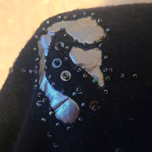 VINTAGE Marella knit sweater with sequins and applique - Picture 3 of 13